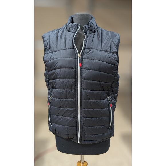 Ace Of Diamond Men's Vest Size M Black Full Zip Quilted Lined Pockets Orig $109 - Picture 1 of 7